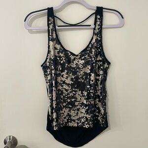 Open Back Sequined top